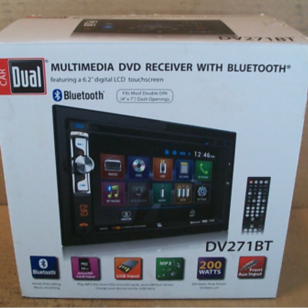 Dual DVD/BT Touchscreen Stereo Brand New